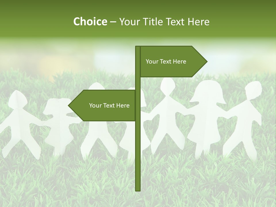 Collective Relationship Silhouette PowerPoint Template