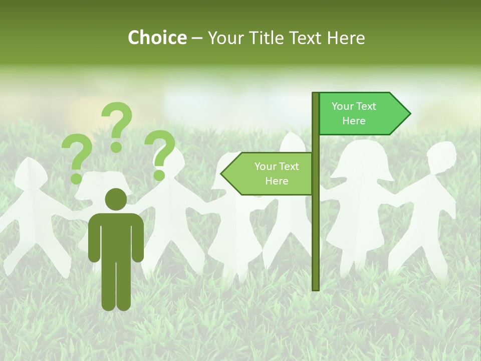 Collective Relationship Silhouette PowerPoint Template