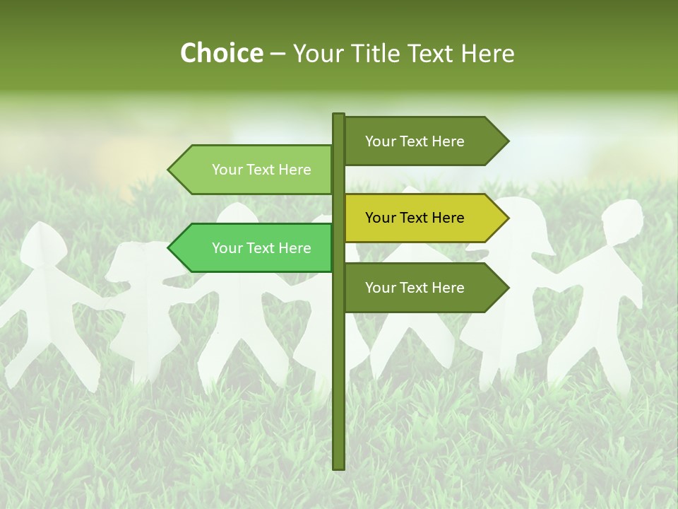 Collective Relationship Silhouette PowerPoint Template
