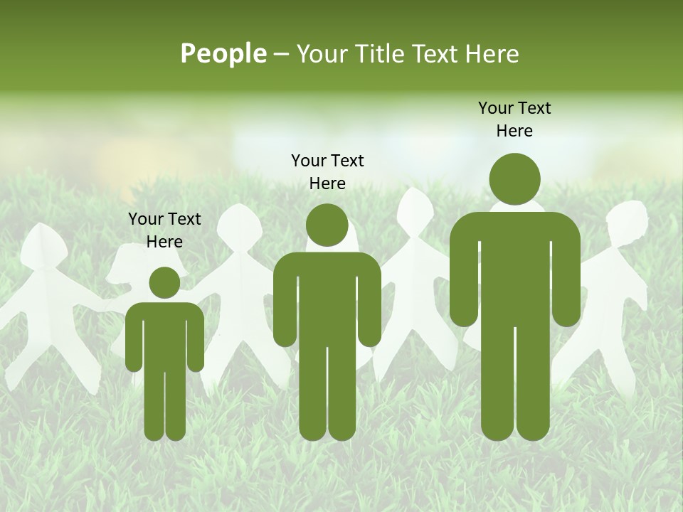 Collective Relationship Silhouette PowerPoint Template