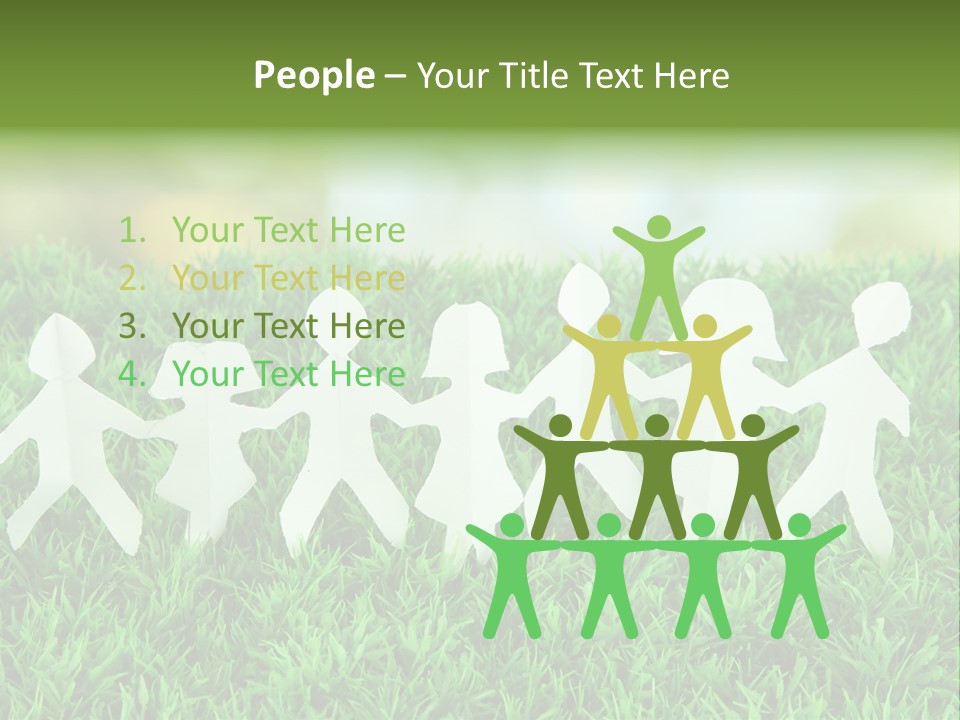 Collective Relationship Silhouette PowerPoint Template