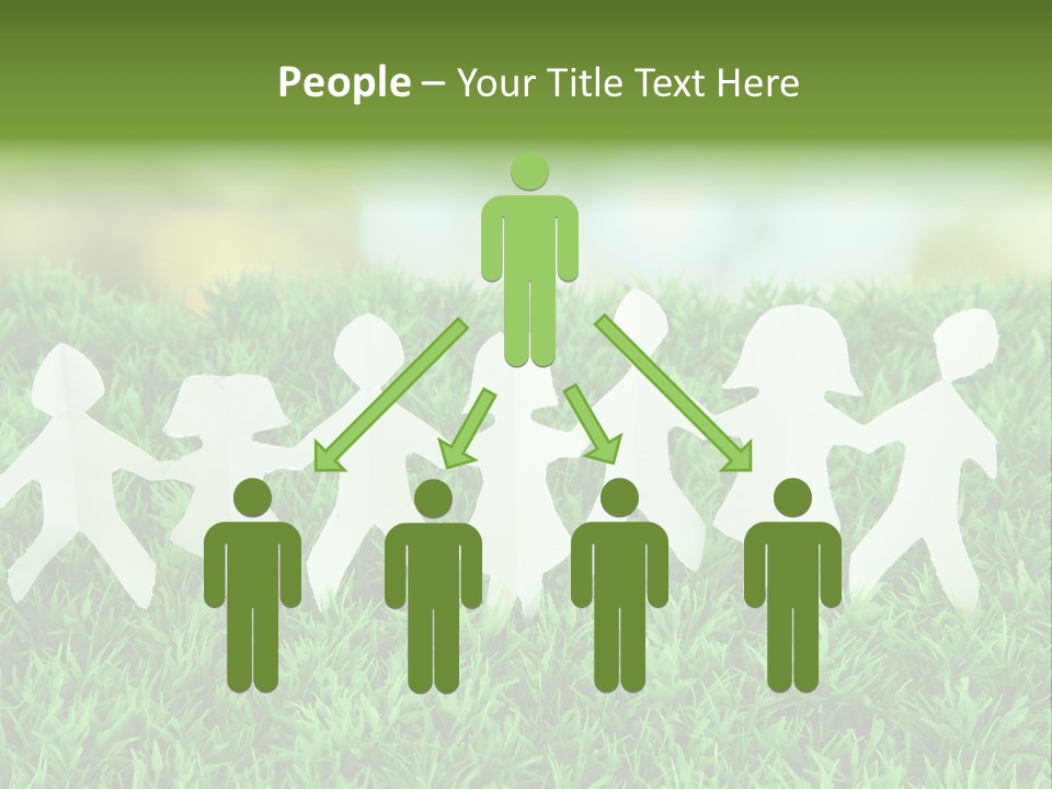 Collective Relationship Silhouette PowerPoint Template