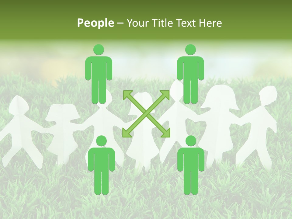 Collective Relationship Silhouette PowerPoint Template