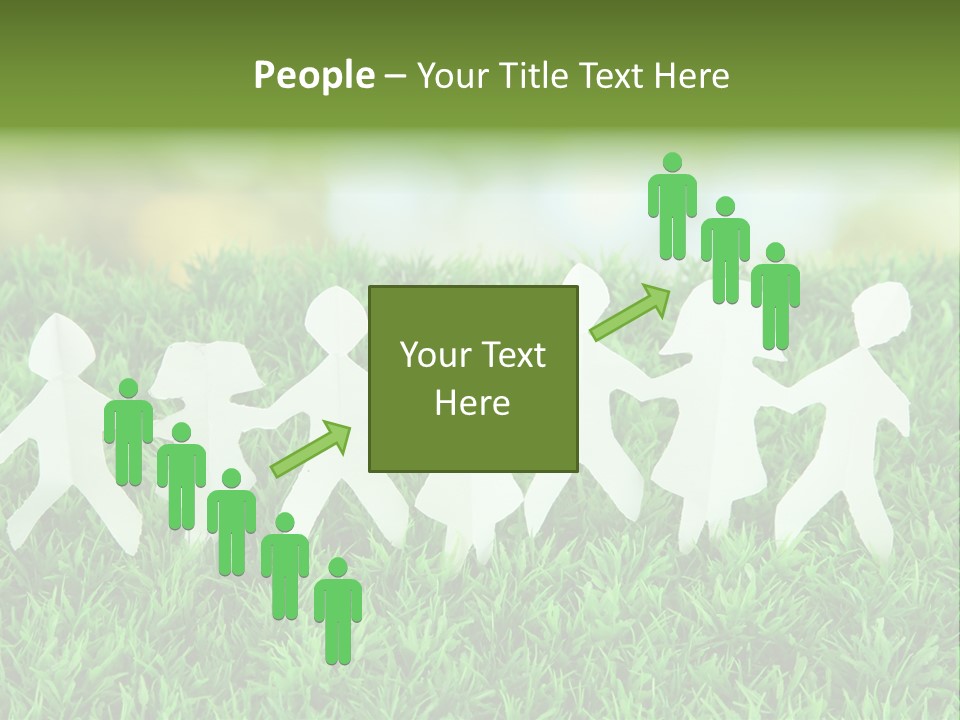 Collective Relationship Silhouette PowerPoint Template