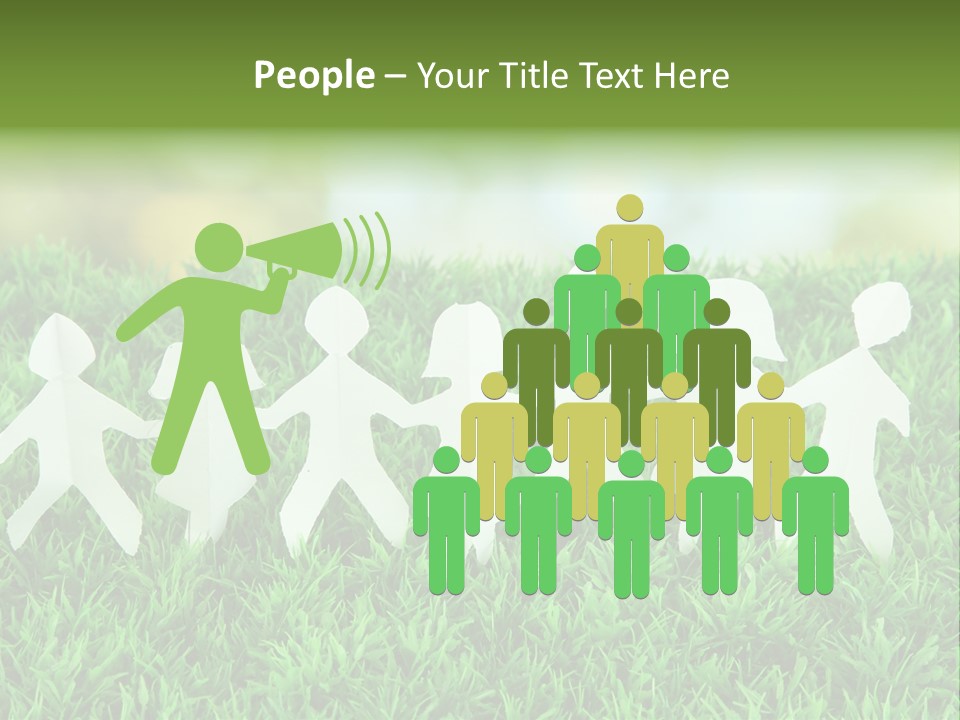 Collective Relationship Silhouette PowerPoint Template