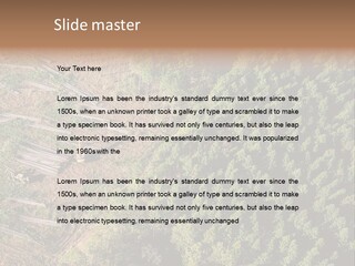 Pine Trees Rural Harvesting PowerPoint Template