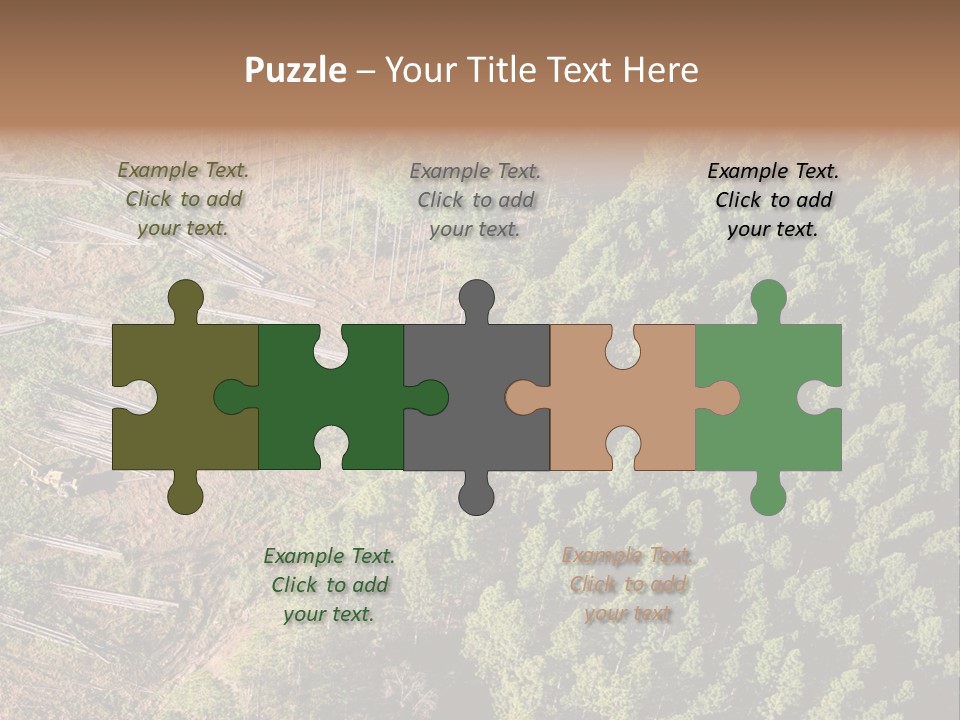 Pine Trees Rural Harvesting PowerPoint Template