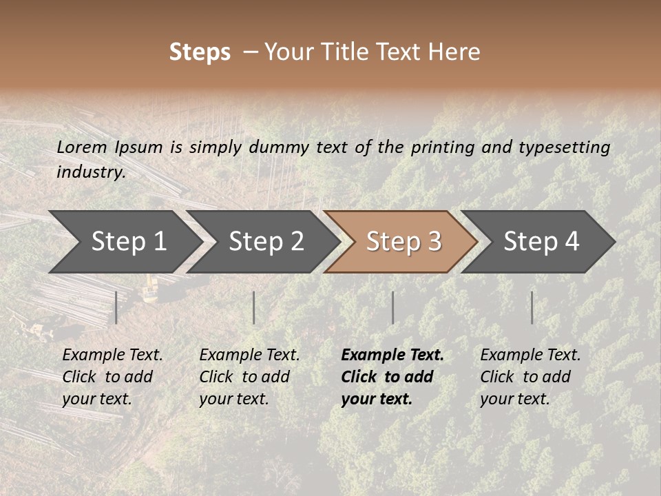 Pine Trees Rural Harvesting PowerPoint Template