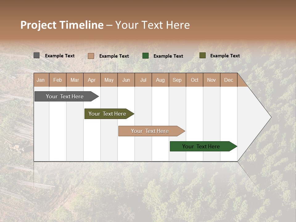 Pine Trees Rural Harvesting PowerPoint Template