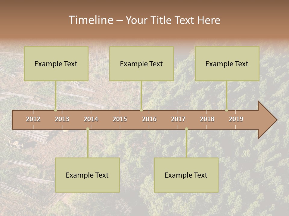 Pine Trees Rural Harvesting PowerPoint Template