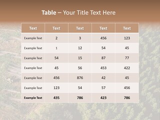 Pine Trees Rural Harvesting PowerPoint Template