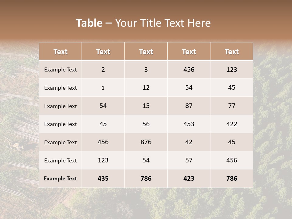 Pine Trees Rural Harvesting PowerPoint Template