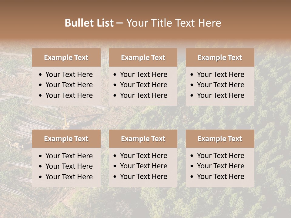 Pine Trees Rural Harvesting PowerPoint Template