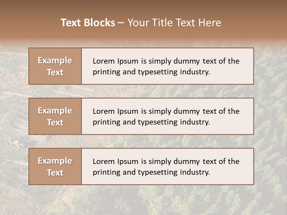 Pine Trees Rural Harvesting PowerPoint Template
