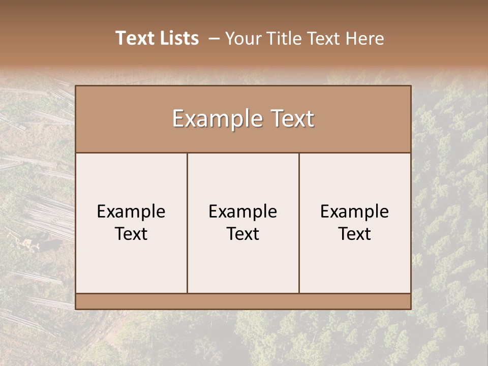 Pine Trees Rural Harvesting PowerPoint Template