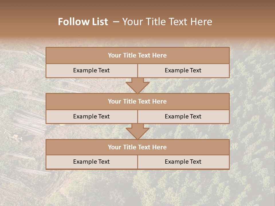 Pine Trees Rural Harvesting PowerPoint Template