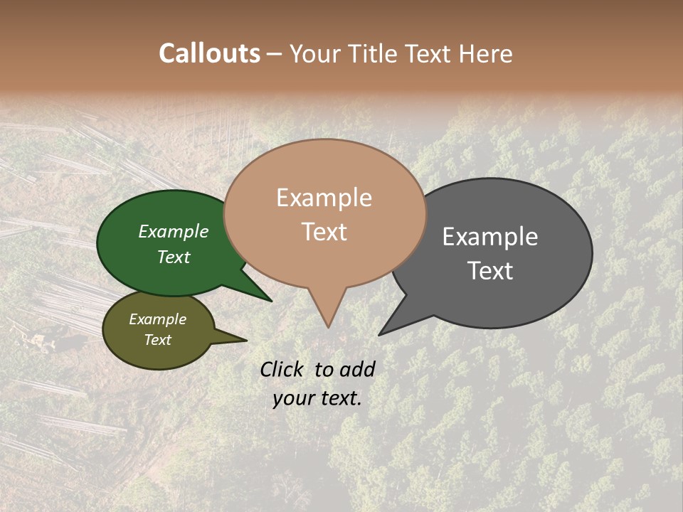 Pine Trees Rural Harvesting PowerPoint Template