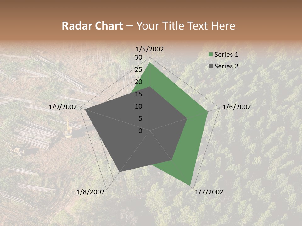 Pine Trees Rural Harvesting PowerPoint Template