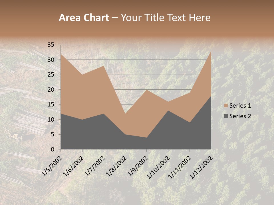 Pine Trees Rural Harvesting PowerPoint Template