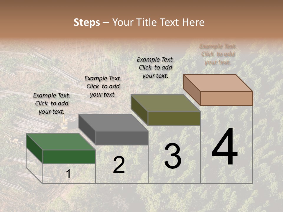 Pine Trees Rural Harvesting PowerPoint Template
