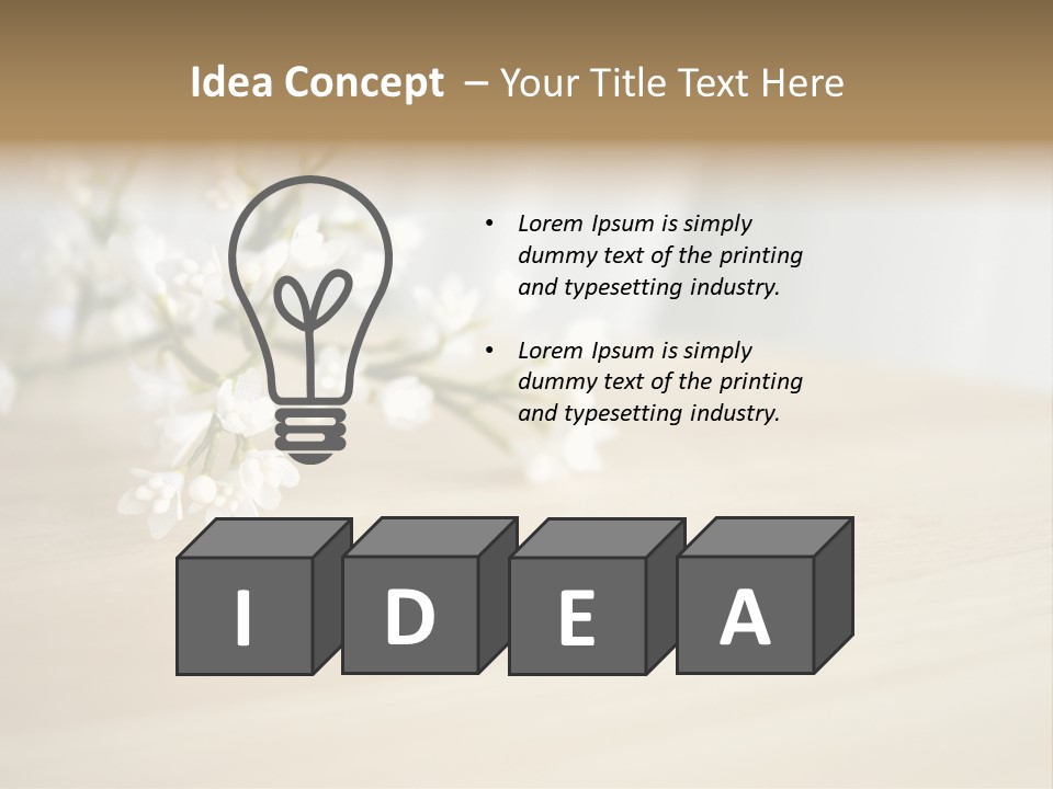 Lonely Room Love PowerPoint Template