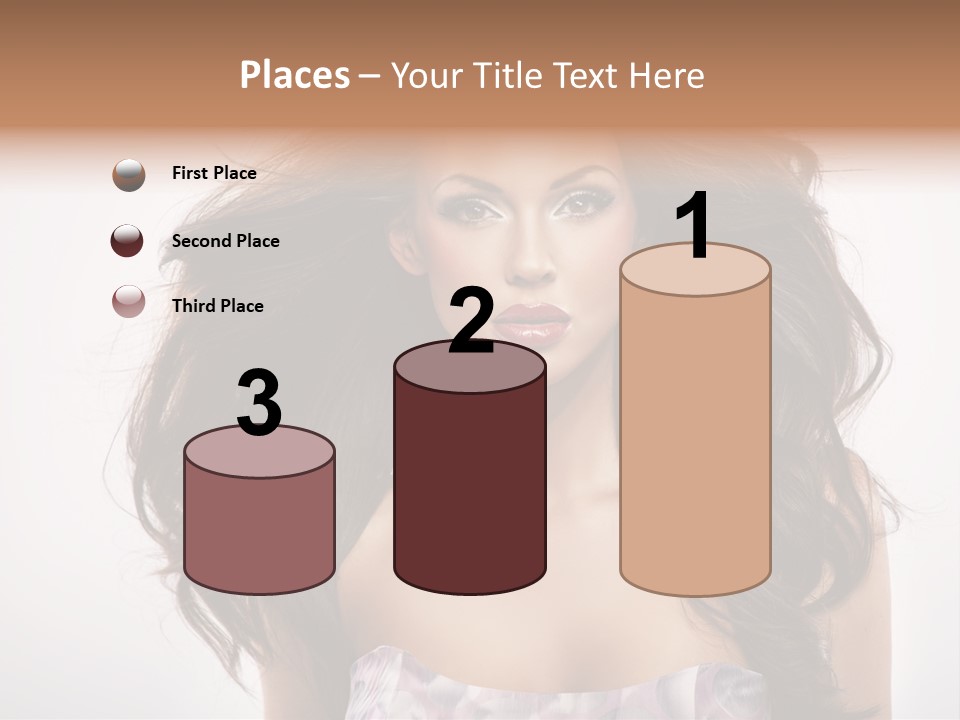 Footpath Woman Shoe PowerPoint Template