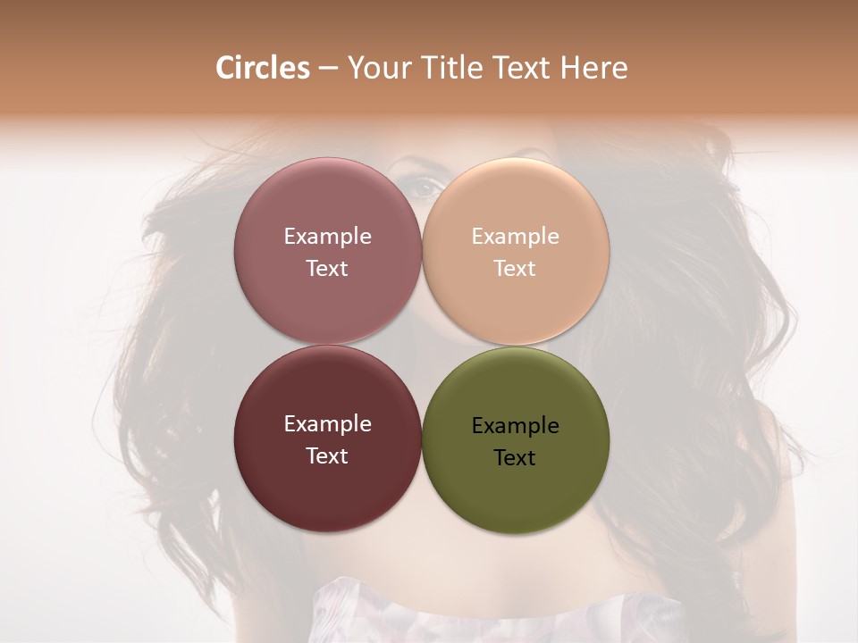 Footpath Woman Shoe PowerPoint Template