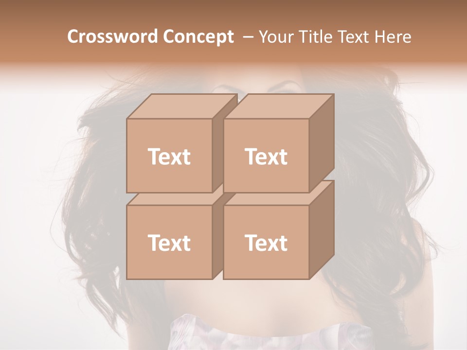 Footpath Woman Shoe PowerPoint Template