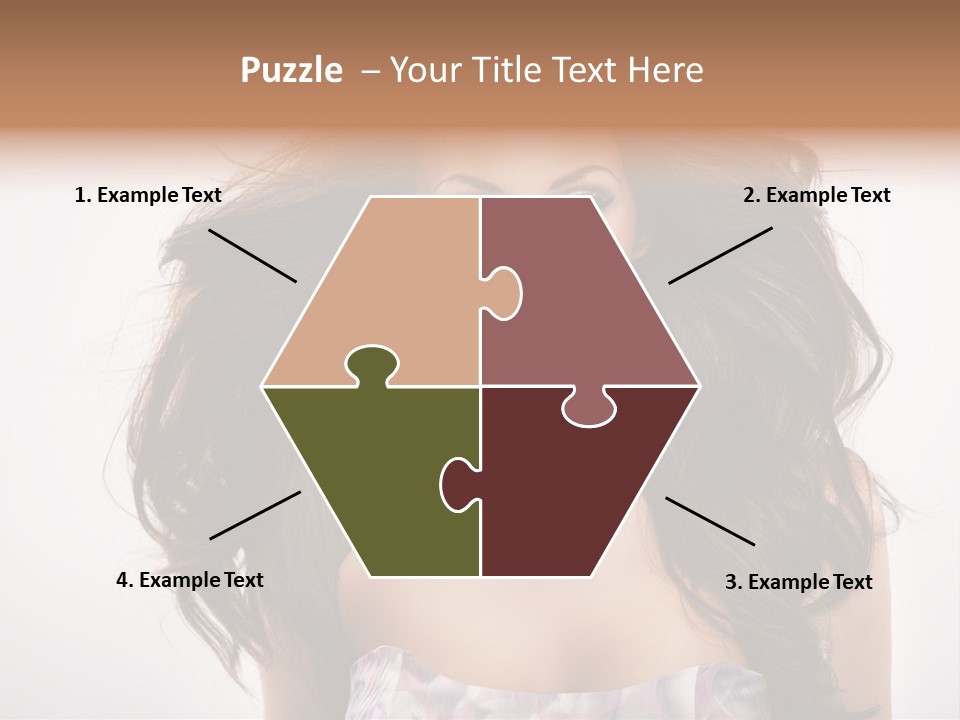 Footpath Woman Shoe PowerPoint Template