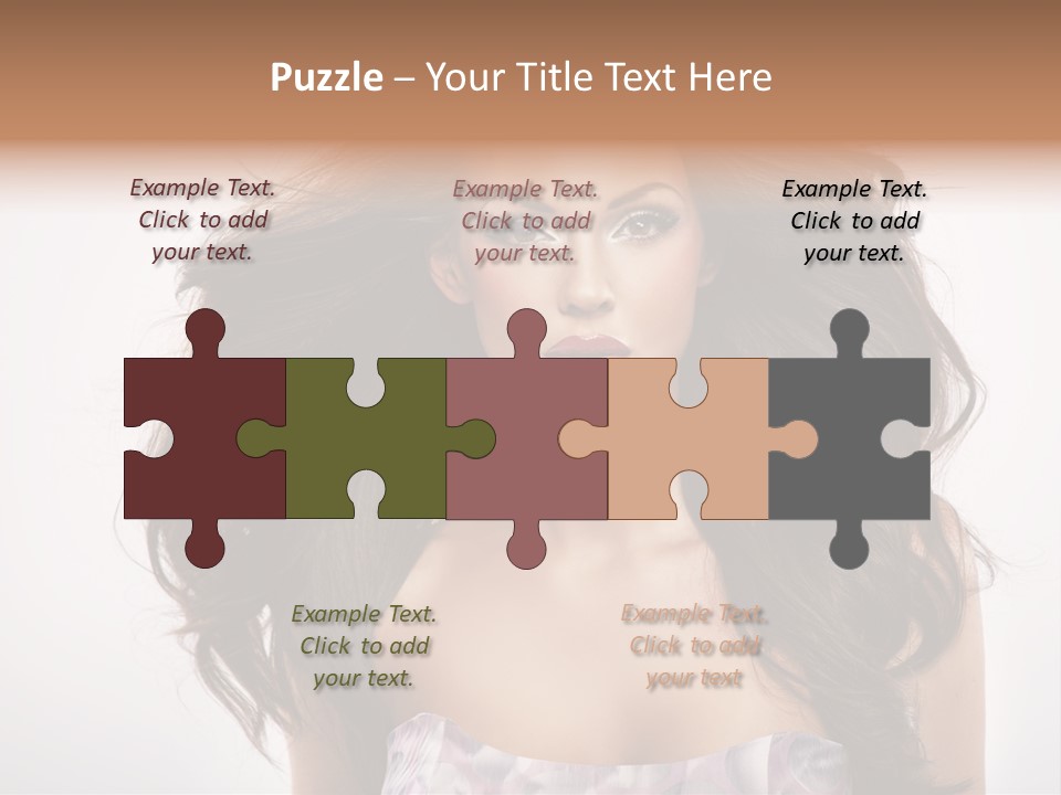 Footpath Woman Shoe PowerPoint Template