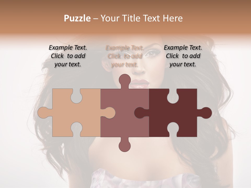 Footpath Woman Shoe PowerPoint Template