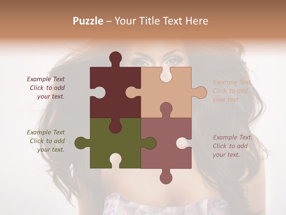 Footpath Woman Shoe PowerPoint Template