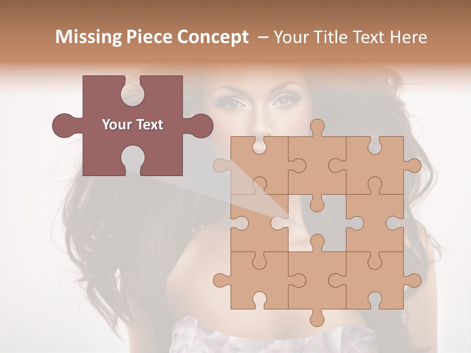 Footpath Woman Shoe PowerPoint Template