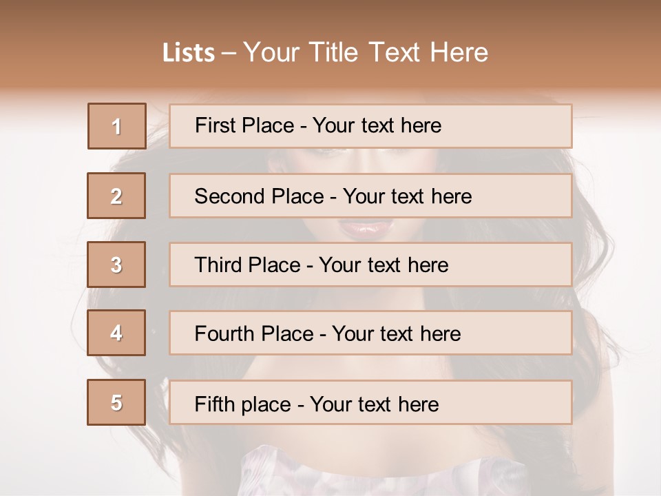 Footpath Woman Shoe PowerPoint Template