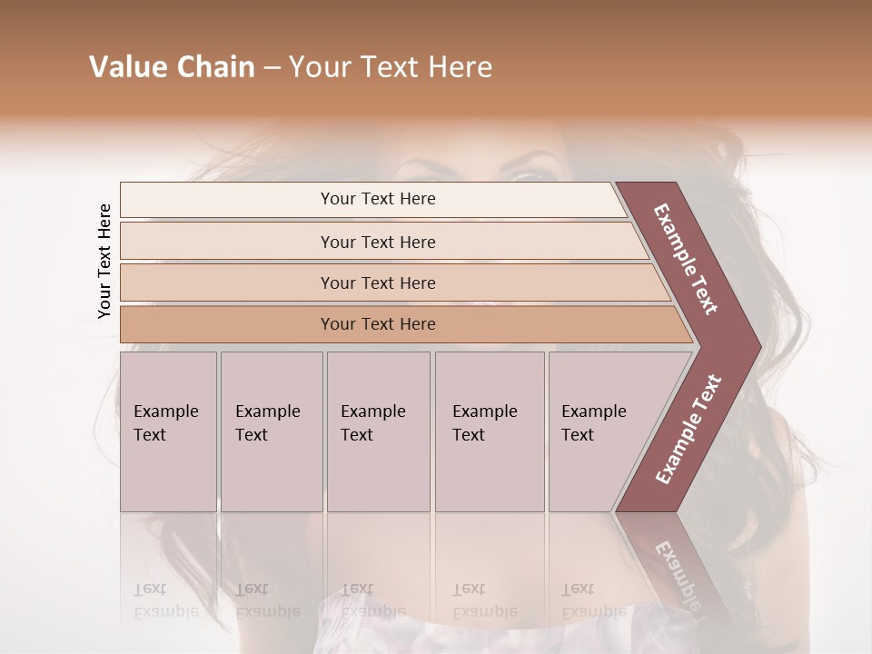 Footpath Woman Shoe PowerPoint Template