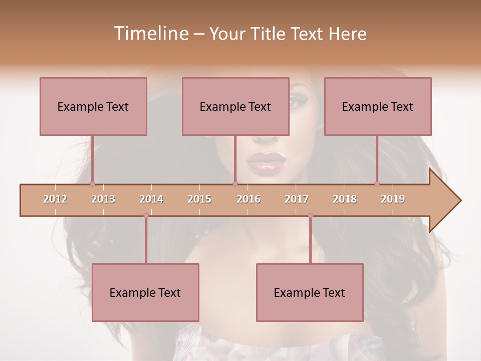 Footpath Woman Shoe PowerPoint Template