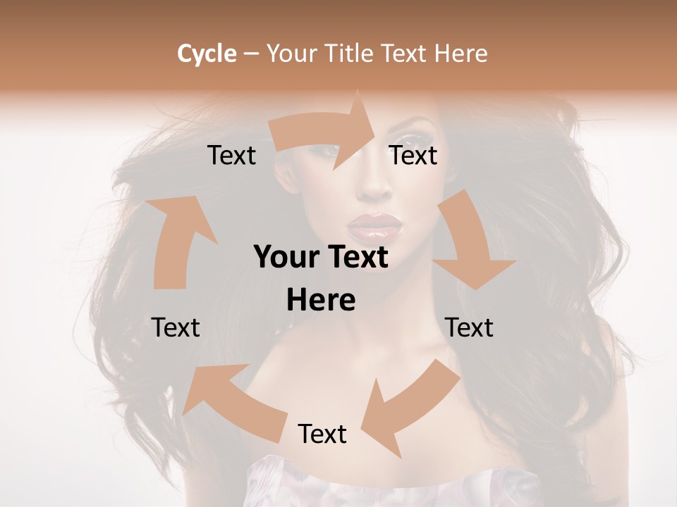 Footpath Woman Shoe PowerPoint Template