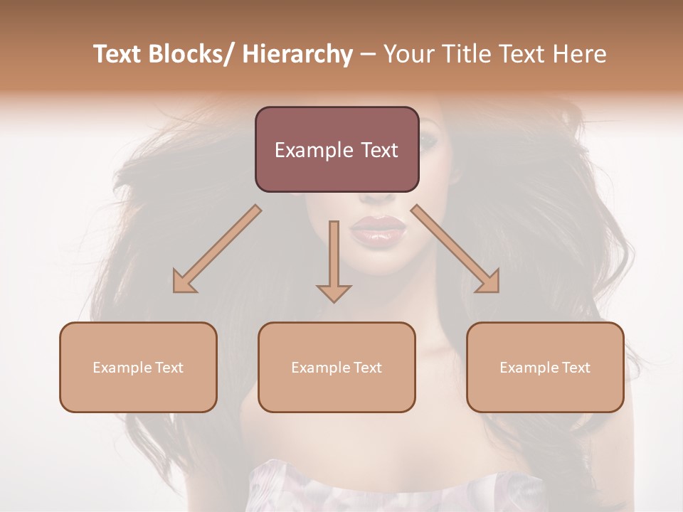 Footpath Woman Shoe PowerPoint Template