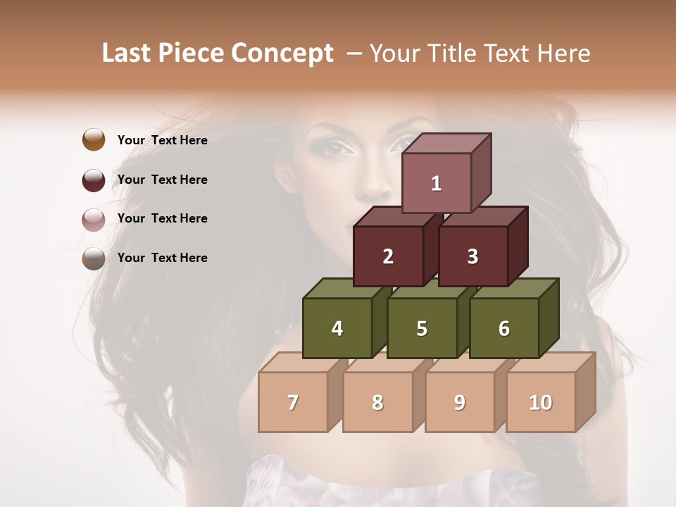 Footpath Woman Shoe PowerPoint Template