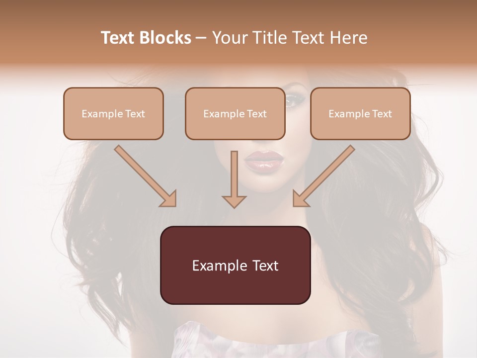 Footpath Woman Shoe PowerPoint Template