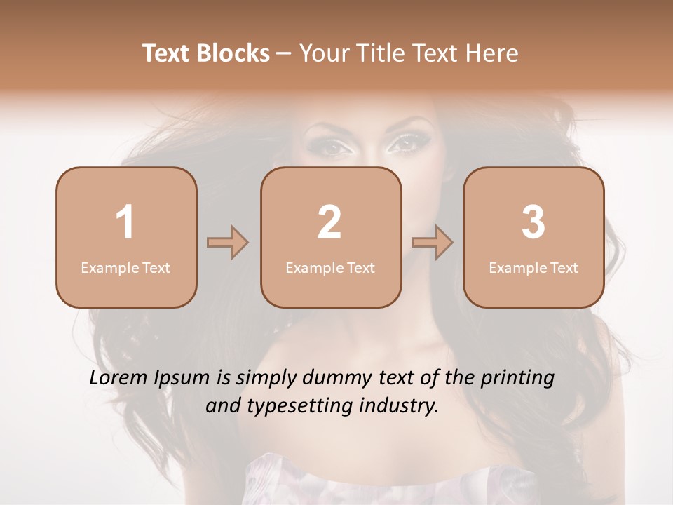 Footpath Woman Shoe PowerPoint Template