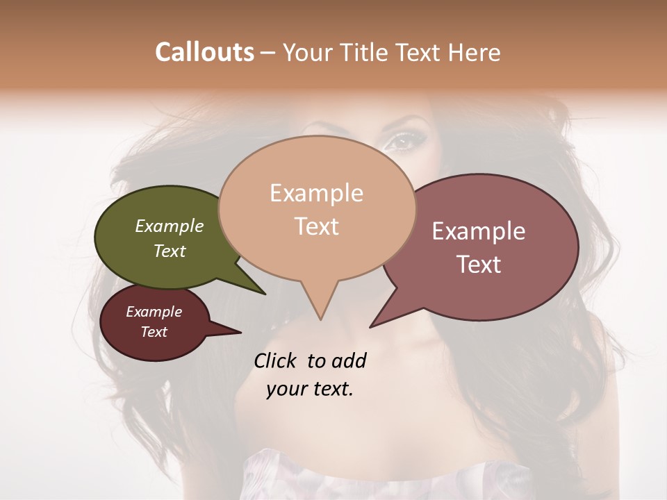 Footpath Woman Shoe PowerPoint Template