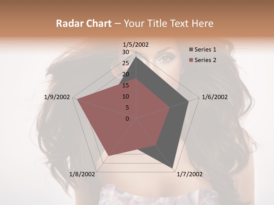 Footpath Woman Shoe PowerPoint Template