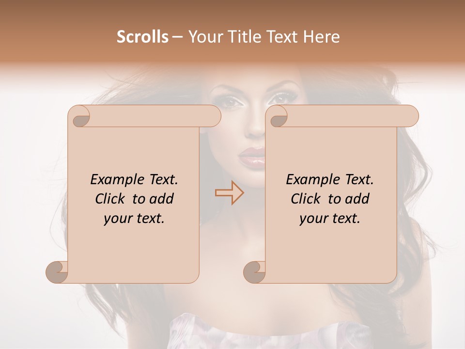 Footpath Woman Shoe PowerPoint Template