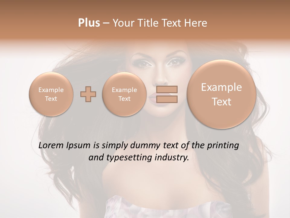 Footpath Woman Shoe PowerPoint Template