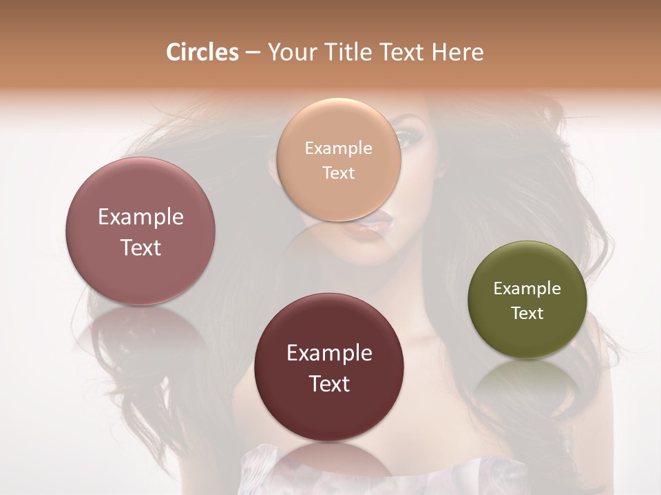 Footpath Woman Shoe PowerPoint Template