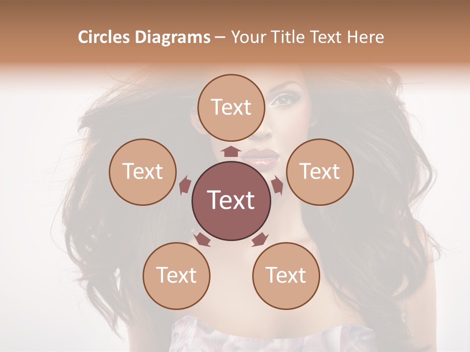 Footpath Woman Shoe PowerPoint Template