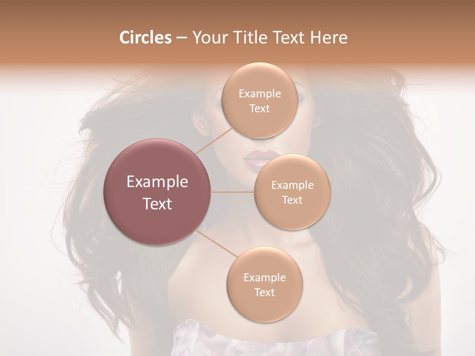 Footpath Woman Shoe PowerPoint Template