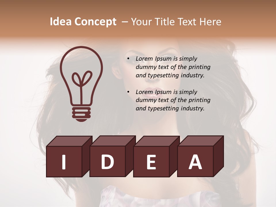 Footpath Woman Shoe PowerPoint Template