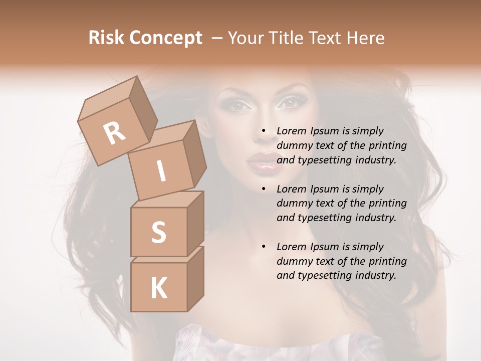 Footpath Woman Shoe PowerPoint Template